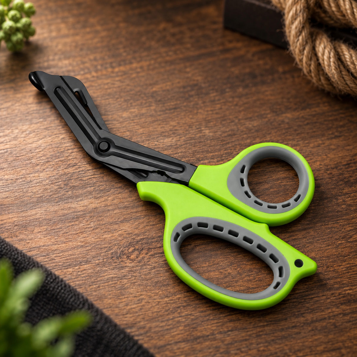 &nbsp;Veiligheidsschaar voor Shibari, groen